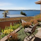 Roof View Lake Amazing Roof View Of The Lake House With Wooden Chairs And Brown Stone Floor Facing Panoramic Blue Water Dream Homes Contemporary Lake House Integrates With Beautiful Natural Landscape