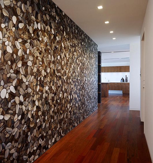 Stone Wall Ludwig Amazing Stone Wall Decorate Lavish Ludwig Penthouse Long Hall With Pure White Wall And Ceiling Combination Apartments Luxury Penthouse Apartment In San Francisco With Sophisticated Accents