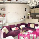 Living Room Stunning Amusing Living Room Design Of Stunning Apartment With Sophisticated White Colored Wooden Pergola And White Colored Chandelier Interior Design Admirable Vintage Interior Revels In Two Levels Loft Apartments