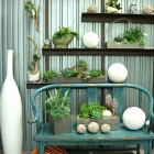 Garden Indoor Chair Appealing Garden Indoor With Blue Chair Feat Cactus Beside White Ball And Porcelain Make Nice The Decoration Garden Fresh Indoor Gardening Ideas For Family Room And Private Rooms