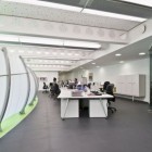 Interior Of London Appealing Interior Of The Dentsu London Office Redesign By Essentia Designs With Long White Desk And Black Chairs Office & Workspace Modern Office Design Details In A Stunning Home Interior