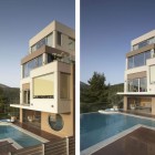 Building Design Voulas Astonishing Building Design Of Panorama Voulas House With Dark Brown Wooden Floor And Big Pool Which Has Blue Colored Water Dream Homes Stunning Modern Luxury Villa With Gorgeous Family Room In Athens