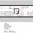 45x20 House In Attractive 45x20 House Floor Plan In Ground Level Displaying Garage Near With Technical Room Kitchen And Dining Room Dream Homes Remarkable Modern Home With Bright Color Schemes For A Young Family With One Children