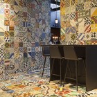 Llama Restaurante Copenhagen Awesome Llama Restaurante Sudamericano In Copenhagen Interior Design With Patterned Tile Backsplash And Floor Restaurant Unique Modern Restaurant Ideas Bringing Impressive Sensation