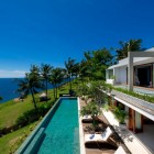 Blue Sea Cliff Beautiful Blue Sea And Green Cliff View Enjoyed From Malimbu Cliff Villa Indonesia Swimming Pool Area With Deck Dream Homes Amazing Modern Villa With A Beautiful Panoramic View In Indonesia
