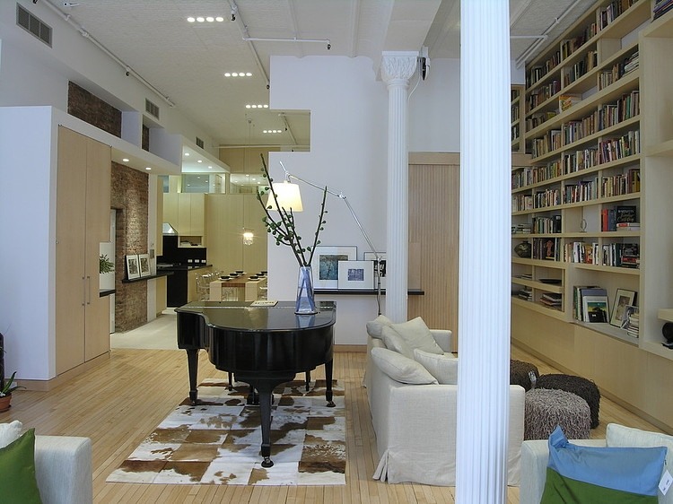 Dining Room White Beautiful Dining Room Design With White Fabric Sofa And Grand Piano At Union Square Loft With White Oak Floor Apartments Elegant Modern Apartment With Neutral Interior And Cozy Atmosphere