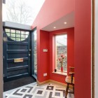 Entry Decor Red Beautiful Entry Decor Black Door Red Wall 11PR Project Interior Design Chic Minimalist Home Interior In Colorful Color Schemes