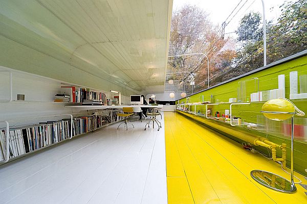 Details In Cano Brilliant Details In The Selgas Cano Architectural Office Interior With Long Glass Shelves And White Desks Office & Workspace Modern Office Design Details In A Stunning Home Interior