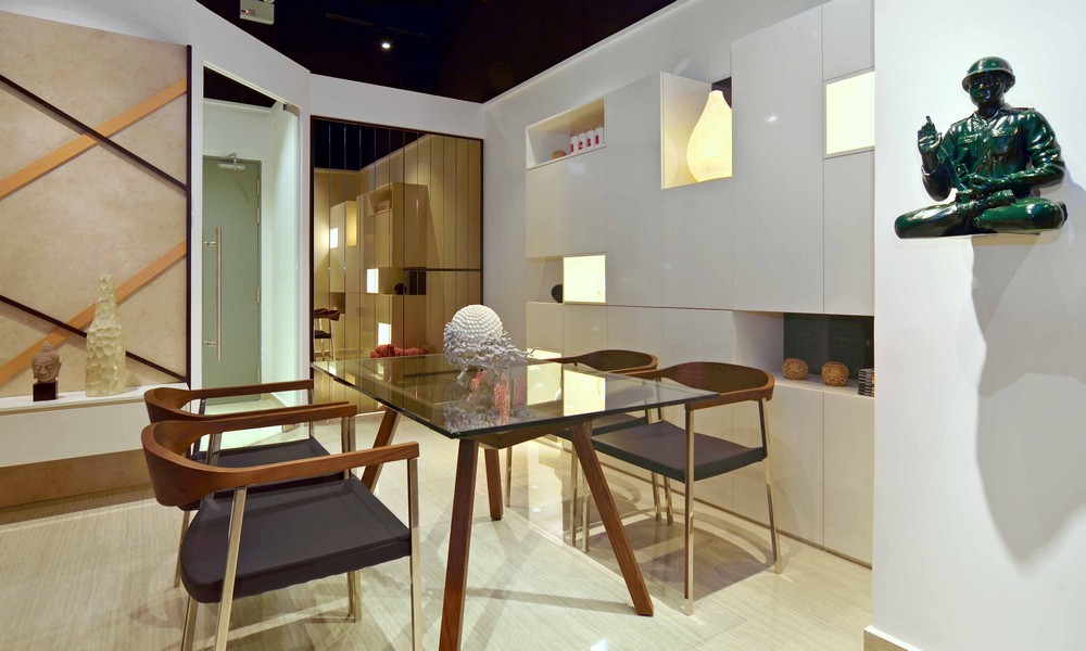 Dining Area Minimalist Brilliant Dining Area Design At Minimalist Apartment With Unique Ornament On The Wall The Holy Zen Soldiers Dream Homes Stylish But Contemporary Home Decor With Elegant Interior Theme