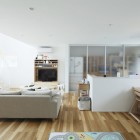 Home Interior Matte Captivating Home Interior Design Including Matte Glass Dividers With Brown Sofas On The Wooden Board Flooring And White Painted Wall Dream Homes Elegant Japanese Interior Style With Astonishing Natural Look