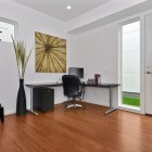 Look Of Office Captivating Look Of Modern Home Office With Sleek Black Corner Table In L Shaped With Black Cabinet Wheel Chair Artistic Picture Black Ornament Office & Workspace Adorable Home Office Design Find Your Own Style