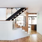 Staircase Mix Black Captivating Staircase Mix White And Black Colored Ladder With Iron Railing On Wooden Glossy Floor Of Chambord Residence Interior Design Creative House With Wood Exteriors And Interior Decorations