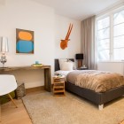 Tribeca Loft Kids Chic Tribeca Loft Bedroom For Kids Furnished With Brown Bed Reclaimed Desk Coupled With White Chair And Pillows Dream Homes Elegant Traditional Wood Interiors Looking So Stunning Decoration View