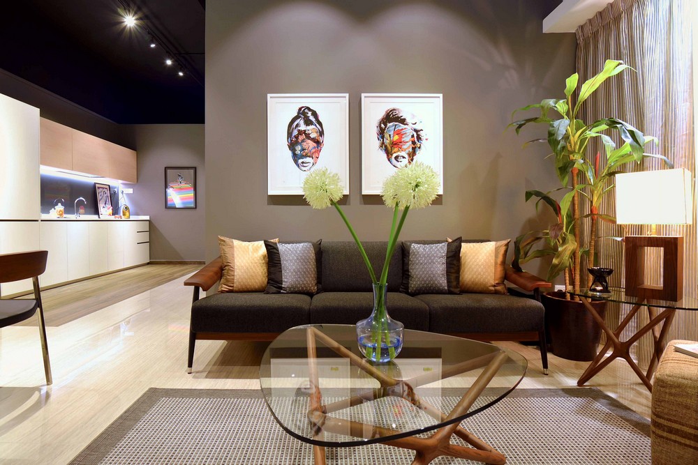 Loft Minimalist Design Contemporary Loft Minimalist Apartment Interior Design With Fancy Glass Top Coffee Table At Family Room Dream Homes Stylish But Contemporary Home Decor With Elegant Interior Theme