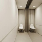 Private Modern Interior Cool Private Modern Space Design Interior With Small Chair Furniture In White Color And White Room Decoration Ideas Apartments Chic Modern Scandinavian Interior With Pops Of Neutral Color Schemes