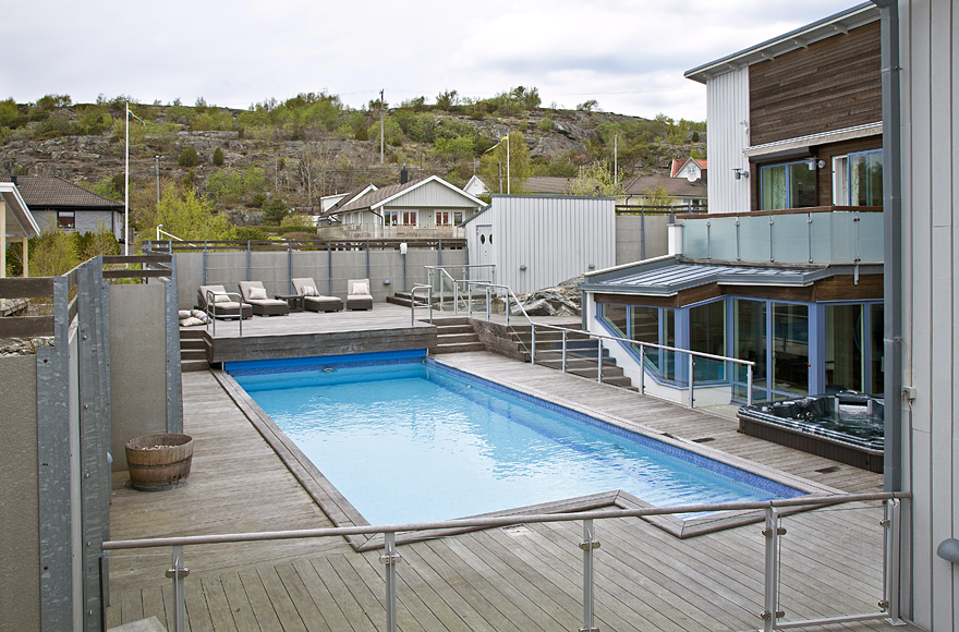 Swedish House Pool Cool Swedish House In Ground Swimming Pool Designed With Deck And Higher Seating Space With Lounges Set Dream Homes Fascinating Scandinavian Interior Design In Bright And Vivid Color Themes