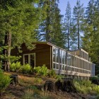 Modern Cottage Sebastopol Cozy Modern Cottage Design Of Sebastopol Residence Covered With Shady Tall Tree And Adorned With Green Natural Plantation Dream Homes Gorgeous Modern Residence Full Of Warm Tones And Cozy Textures