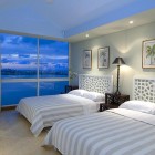 Twin Bed White Cozy Twin Bed Design With White Pillows Under Pant Walls At Modern Interiors With Amazing Views Dream Homes Stylish Modern Interior Design In Snow White Layout And Style
