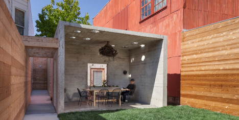 Open Area Table Dining Open Area Completed With Table And Chairs Decoration  Secluded Modern Wooden Home With Beautiful Minimalist Interior