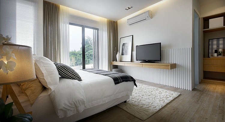 Bedroom With Pillows Elegant Bedroom With White Black Pillows Facing Dark Duvet At Vale Residence Blu Water Studio Dream Homes Fabulous Retro Interior Decorating The Contemporary Home Designs