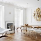 San Sebastian Irastorza Enchanting San Sebastian Apartment Mikel Irastorza With Dining Table Ideas Feat White Chairs And Wallpaper Between Glass Windows Interior Design Elegant Interior Design Splashed Up With Bright Color Decoration