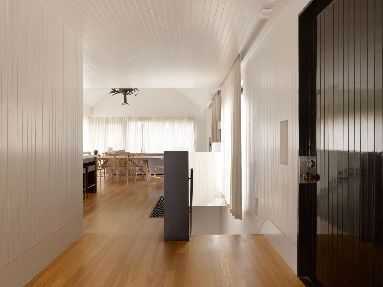 Hallway Design Street Exquisite Hallway Design In Blake Street Residence Applied Wooden Floor And White Plank Wall Design Ideas Dream Homes  Attractive Home Design With Eco-Friendly Interior Atmosphere