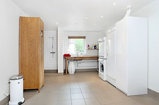 And Cozy Design Fabulous And Cozy Home Interior Design With Blonde Wooden Cabinet And White Laundry Equipment In Contemporary Laundry Room Interior Design Dazzling Home Interior Design For Stylish Modern Look