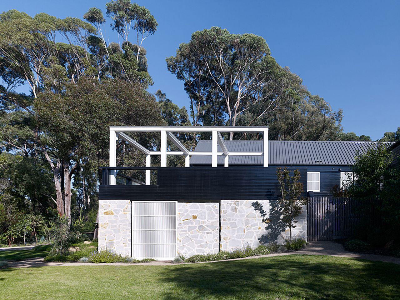 Blake Street Design Fabulous Blake Street Residence Exterior Design Applied Stone Wall And Wooden Gate Way With Green Vegetation Dream Homes Attractive Home Design With Eco-Friendly Interior Atmosphere