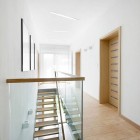 Staircase Design Zabrze Fabulous Staircase Design In House Zabrze Widawscy Studio Connected First Level Floor To Second With Glass Balustrade Dream Homes Mesmerizing Contemporary Interior Design In Bright Decoration Style