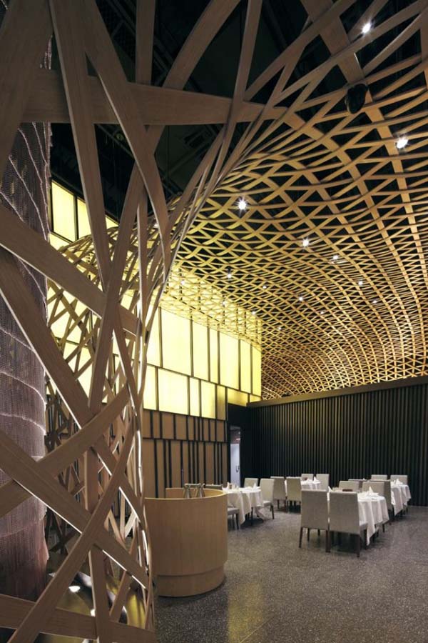 Restaurant Area Chairs Fascinating Restaurant Area With Steel Chairs And White Table That Glossy Floor Make Nice The Area Restaurant Classic Bamboo Interior Design Designed In Jungle Restaurant