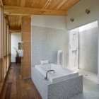 Modern Cottage Design Gorgeous Modern Cottage Bathing Space Design Combines White Wall Painting And Grayish Marble Wall Decor In Sebastopol Residence Dream Homes Gorgeous Modern Residence Full Of Warm Tones And Cozy Textures