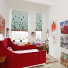 Red Bed Modern Gorgeous Red Bed In The Modern London House Bedroom With White Mattress And Lovely Wall Arts Dream Homes Elegant Simple Interior Design Maximizing Bright White Color Scheme