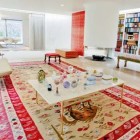 Living Room Table Gravy Living Room With Wooden Table And Taupe Sofas Feat Persian Rug At The Miller House Dream Homes Vibrant And Colorful Interior Design For Rooms In Your Home