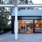 Concrete Outdoor At Hard Concrete Outdoor Flooring Ideas At Blake Street Residence Shown Also House Frame With Some White Pillars Dream Homes Attractive Home Design With Eco-Friendly Interior Atmosphere