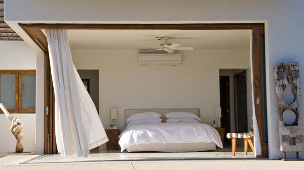 Bedroom Design Grey Impressive Bedroom Design Of Villa Grey Cape With White Colored Pillows White Bed Linen And White Colored Blanket Interior Design Fabulous Relaxing Interior From Villa Grey Cape In Mexico