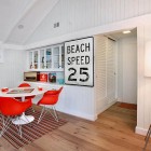 White Beach With Impressive White Beach House Design With Red Chairs Facing White Table In Modern Design That Inspiring Our Decor Interior Design Colorful Neon Interior Paint With Contemporary Interior Accents