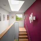 Second Floor Meadowview Inspiring Second Floor Design Of Meadowview Residence With Soft Brown Wooden Wall And Square Shape Of Skylight Dream Homes Charming Airy Interior To Enhance The Coziness Of Elegant Modern Home