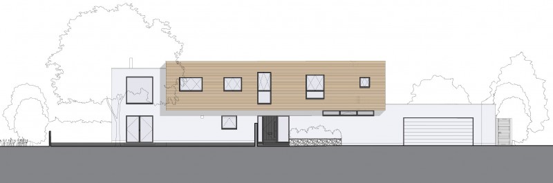 Side Elevation Of Interesting Side Elevation Planning Design Of Meadowview Residence With Brown Upper Wall Made From Wooden Veneer Dream Homes  Charming Airy Interior To Enhance The Coziness Of Elegant Modern Home