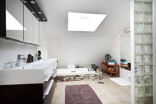 White Furniture Wasteful Magnetic White Furniture Such As Wasteful And Bathtub To Decorate The Bathroom Of The Minimalist Swedish Residence Dream Homes Modern Swedish Interior Design In Simple Residence Style