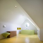 Green Bath Wooden Marvelous Green Bath Up And Wooden Cabinets Near Green Water Closet On The Tiled Glossy Floor In The Bathroom Chevron Residence Dream Homes Elegant And Vibrant Interior Design For Stunning Creative Brick House