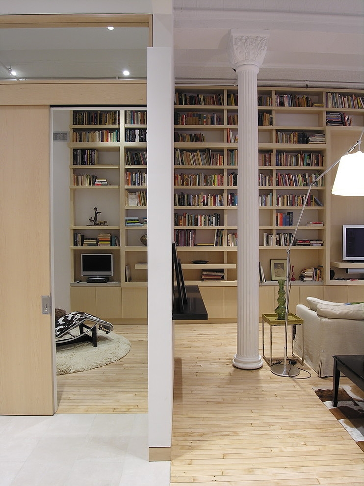 Union Square Room Marvelous Union Square Loft Living Room Design Applied White Oak Floor And Large Open Bookcase Design Apartments  Elegant Modern Apartment With Neutral Interior And Cozy Atmosphere