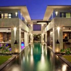 Building Design Hannah Mesmerizing Building Design In Casa Hannah With White Colored Marble Floor And Long Pool Which Has Green Colored Water Dream Homes Beautiful Modern Villa In Bali Displaying Opulent In Comfort Atmosphere