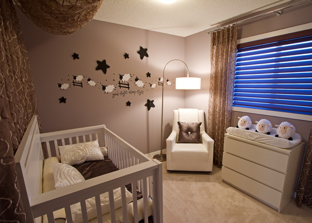 Bedroom For Baby Modern Bedroom For Kids Showing Baby Bedding Design With Floor Lamp Shades Feat Brown Pillows In The Sofas Interior Design  Eclectic Floor Lamp Shades For Luxurious Tropical Rooms