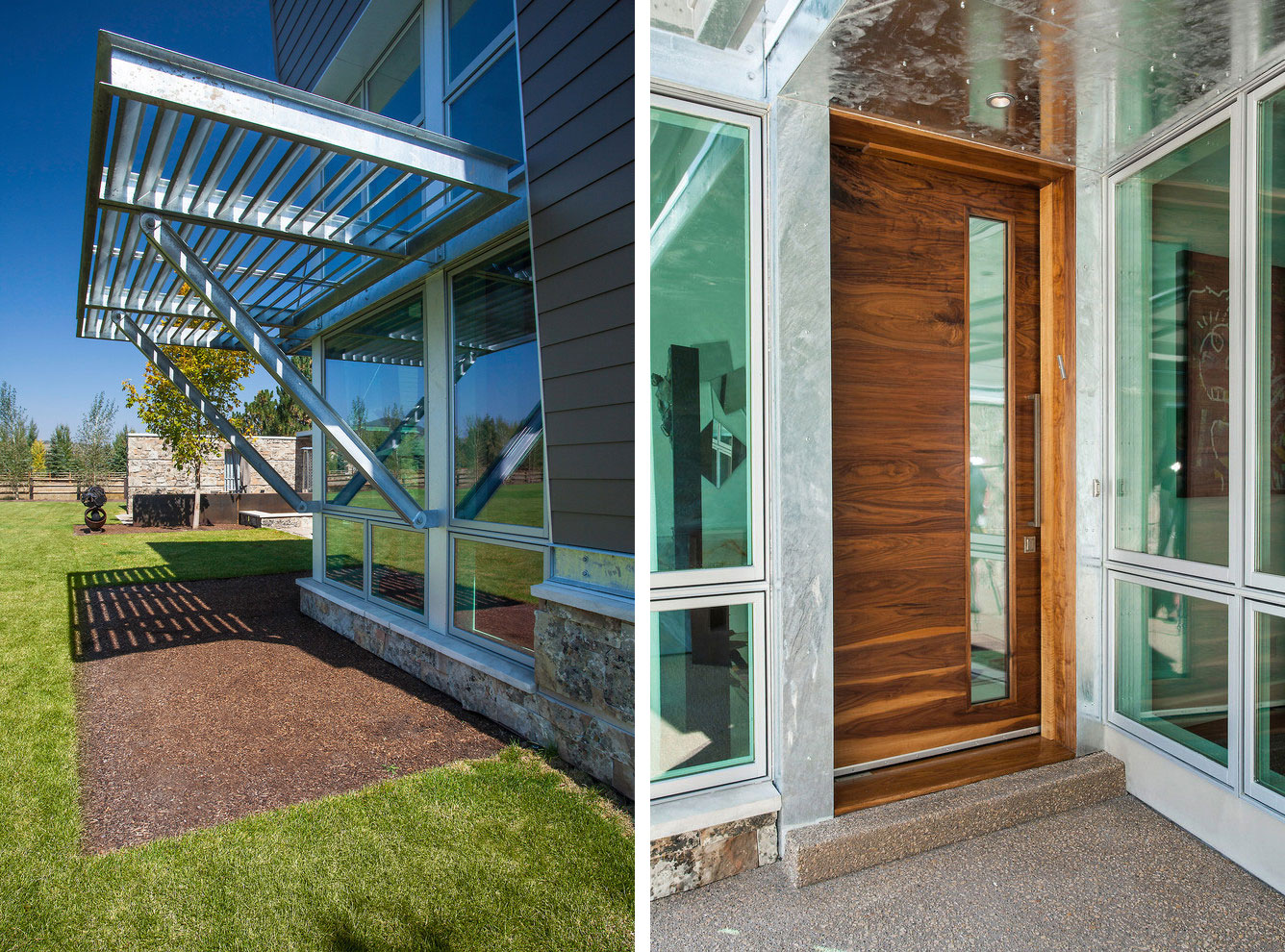 Entry Design John Modern Entry Design At Lucky John House With Wooden Door And Metal Frame Window Design Exterior Ideas Dream Homes  Fancy Elegant Interior From Impressive Home Architecture