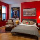 Red And Cool Modern Red And White Themed Cool Rooms For Teenagers Integrating Sleek Wooden Floor With Colorful Posters Bedroom Stylish Bedroom For Teenagers Playing Decoration In Various Styles