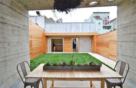 With Wooden Chairs Patio With Wooden Table And Chairs  Secluded Modern Wooden Home With Beautiful Minimalist Interior