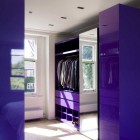 Light Purple Closet Prestigious Light Purple Walk In Closet With Iron Glass On It Installed On The Wooden Striped Floor Inside Chevron Residence Dream Homes Elegant And Vibrant Interior Design For Stunning Creative Brick House