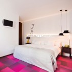 Color Of With Pretty Color Of Bedroom Design With Hat Pendant Lamps In Hotel Portago Urban That Magenta Floor Giving Nice The Decor Hotels & Resorts Bright Modern Interiors With Vibrant Pops Of Colors For Hotels