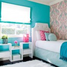 Beach Styled For Refreshing Beach Styled Cool Rooms For Teenagers Involving Bright Blue Painted Wall Mixed With Pale Wallpaper Bedroom Stylish Bedroom For Teenagers Playing Decoration In Various Styles