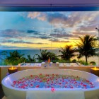 Malimbu Cliff Bathroom Relaxing Malimbu Cliff Villa Indonesia Bathroom Bathtub Completed With Flower Petals Overlooking Blue Sea View Dream Homes Amazing Modern Villa With A Beautiful Panoramic View In Indonesia